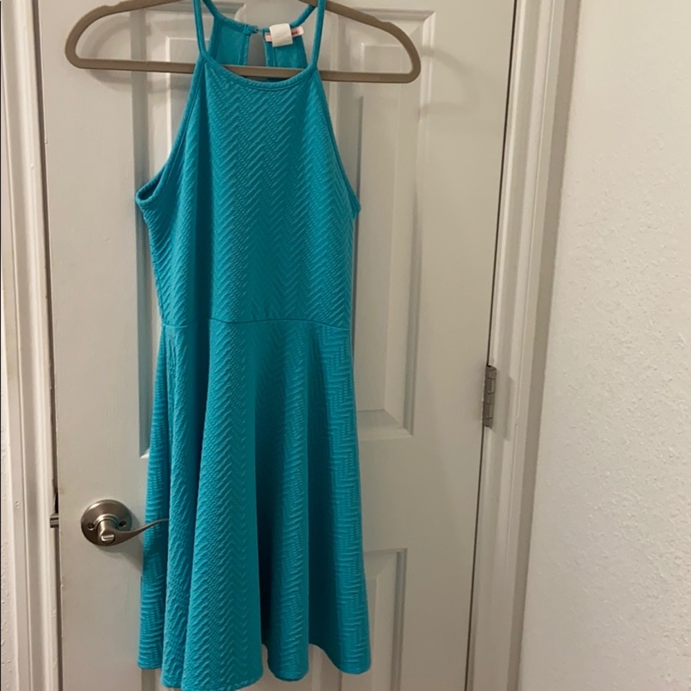 Small Blue Fire Los Angeles Dress